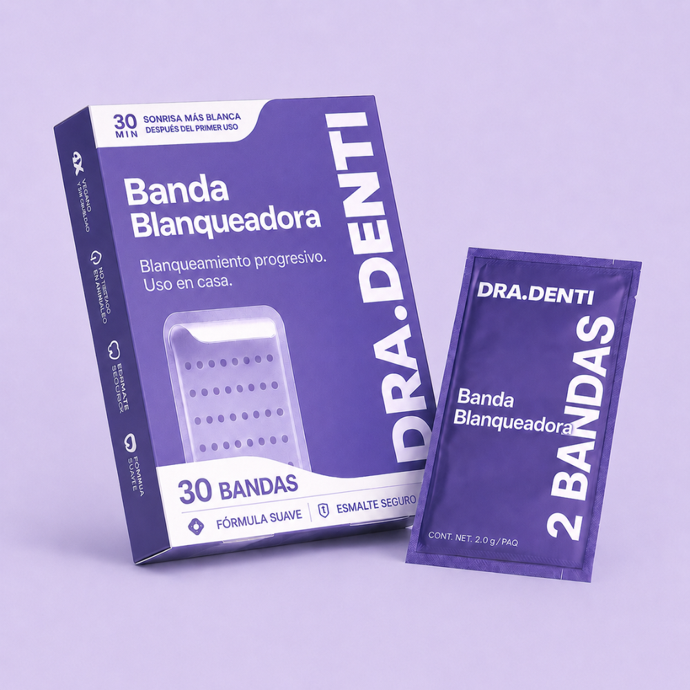 Dra.Denti - 60 Tiras blanqueadoras (30 superiores + 30 inferiores)